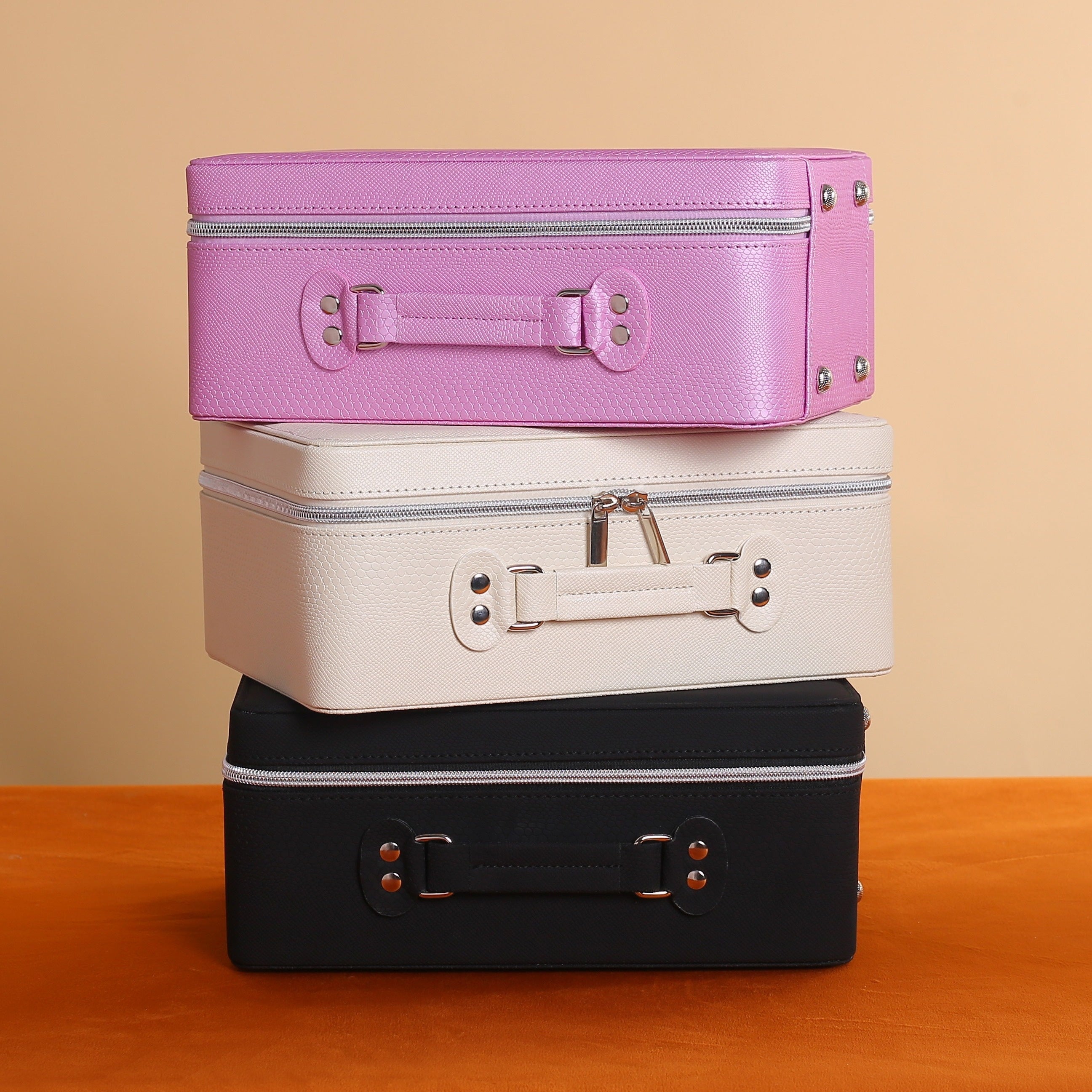 Portable Makeup Case with Mirror & Light