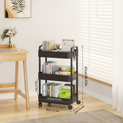 Sofa Storage Rack with Armrests & Wheels