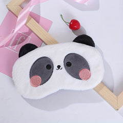 Cartoon Animal Eye Mask Soft Blackout Blindfold for Travel Rest Nap
