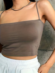 Sexy Bandeau Cami Top with Spaghetti Straps