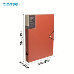 TIANSE A4 Storage File Cartridge Cover Plastic File Box Elastic Drawstring