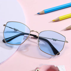 Girl's Polygonal Sunglasses Decoration Outdoor Beach Sunshade