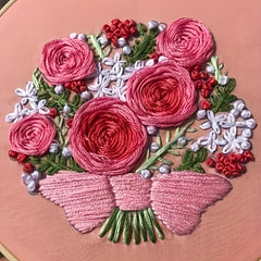 European Embroidery Kit Flowers Cross Stitch DIY