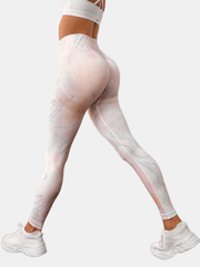 Tie Dye Seamless Yoga Pants Slim Fit High Waist Quick Drying High Stretch