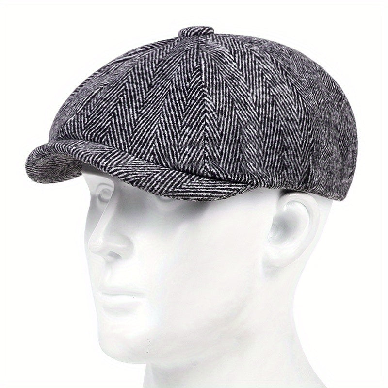 Casual Summer Striped British Beret with Breathable Advantage for Men Women
