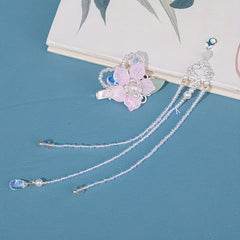 Children's Pink Fairy Hair Clip Tassel Hair Accessories
