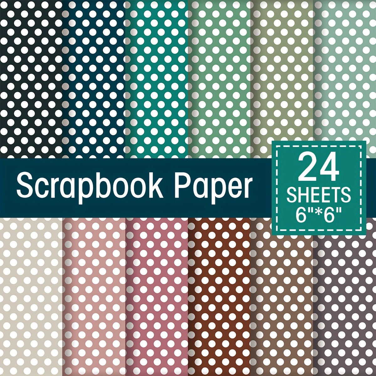 Scrapbooking Paper Pack 15 24x15 12 Plaid Dot Paper 24 Sheets