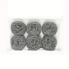 12pcs Stainless Steel Scrubbers Metal Scouring Pads Kitchen Cleaner