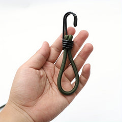 10pcs Elastic Tent Ropes with Buckle and Ground Nail Strap for Camping Canopy