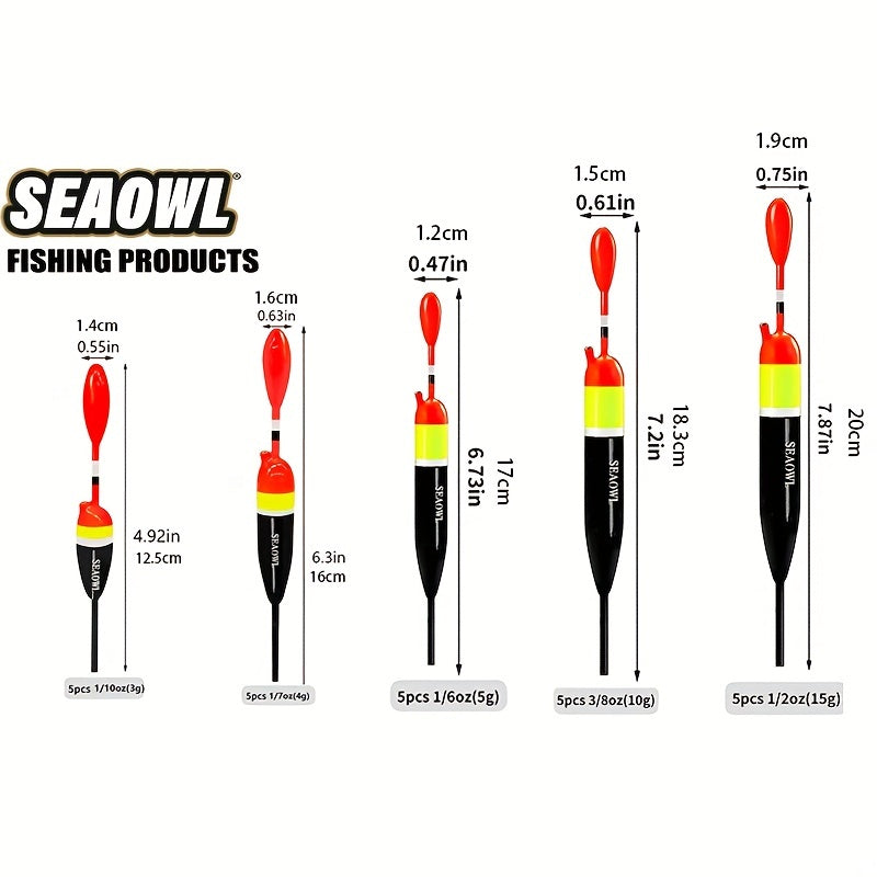 3pcs Fishing Slip Float Kit For Crappie Panfish Trout Bass Fishing