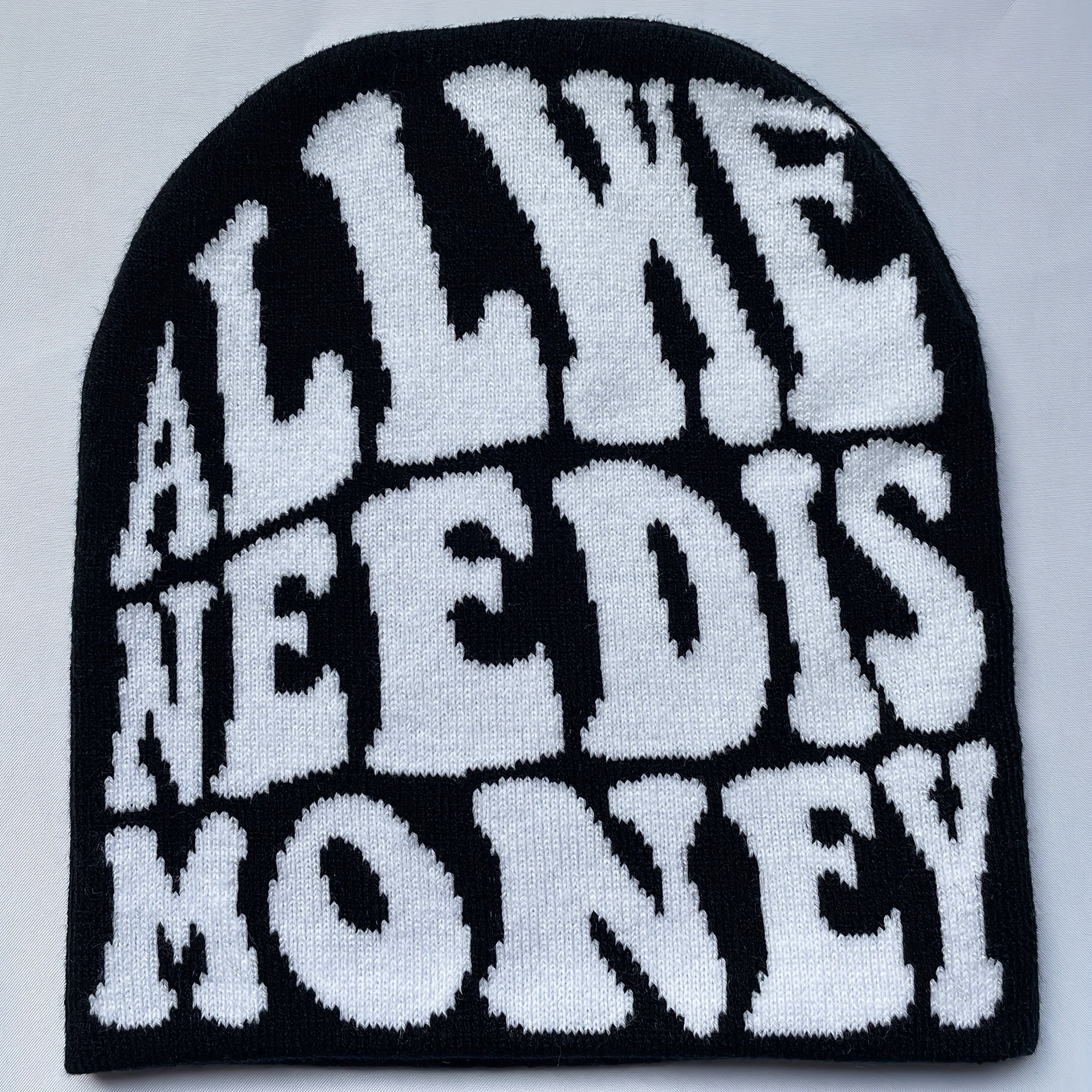 Jacquard Knitted Hat Hip Hop Cap Streetwear