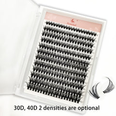 240pcs Cluster Lash Extensions Kit D Curling False Eyelashes Kit