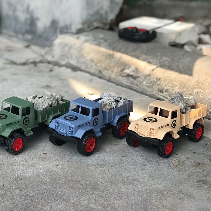 Toy Car Pull Back Truck Military Model Engineering Car Off road Vehicle