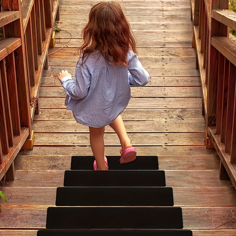 2pcs Non Slip Stair Treads Outdoor Tape For Safety & Stability