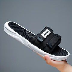 Men's Non Slip Slides Casual Slippers Open Toe Indoor Outdoor Shoes