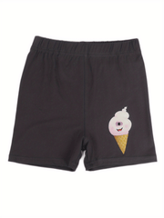 Girls Unicorn Cat Cow Graphic Leggings Dance Shorts Breathable Safety Short
