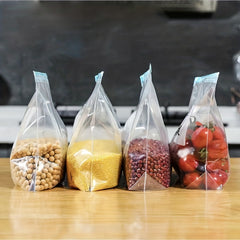 25pcs Reusable Zipper Bag Food Storage Leakproof Airtight BPA Self Standing Stor