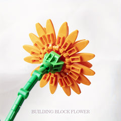 1pc Flowers Bouquet Building Blocks Home Decor Christmas Halloween Thanksgiving