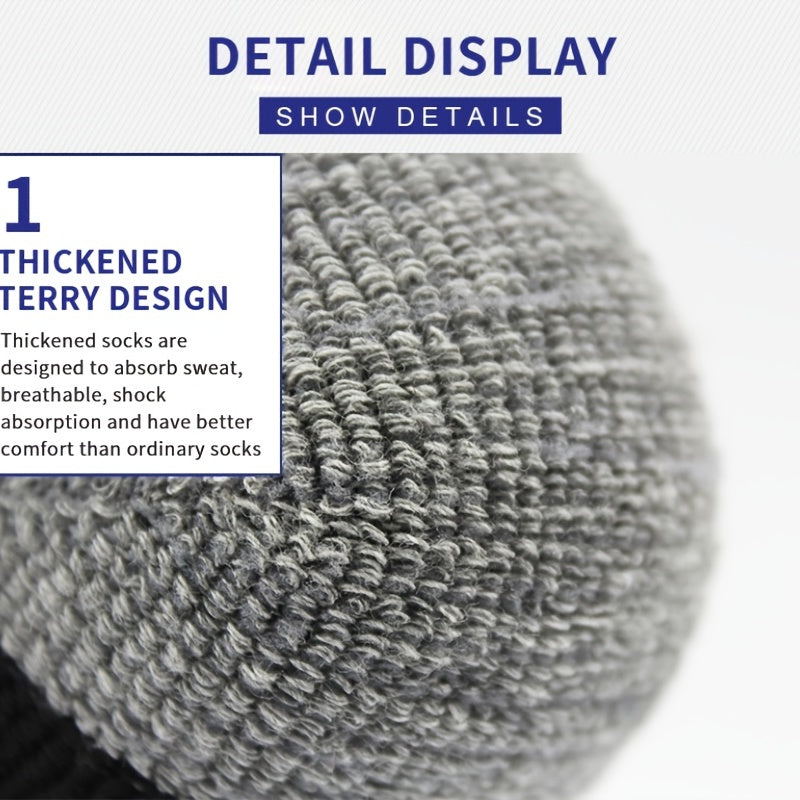 Men's Heated Ski Socks Winter Thermal Crew Boot Socks for Cold Weather