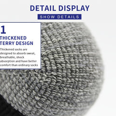 Men's Heated Crew Boot Socks Winter Thermal Ski Socks for Cold Weather