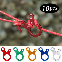10pcs Tent Buckle With 3 Holes Tensioner for Camping