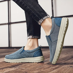 Men's Canvas Loafer Shoes Slip On Sneakers Spring Summer