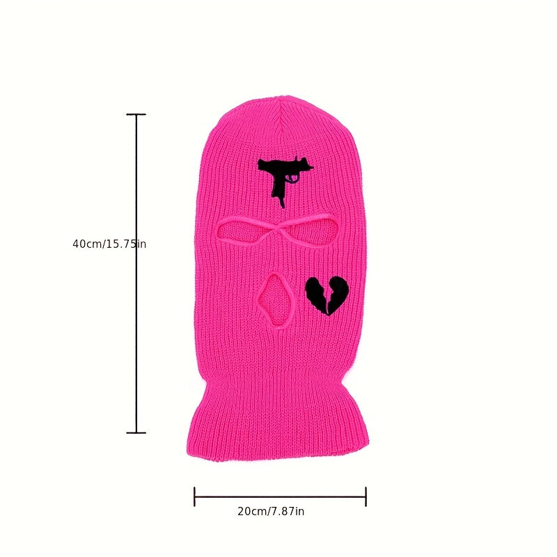 3 Holes Winter Balaclava Mask Full Face Knitted Hat Cap Hip Hop Beanie