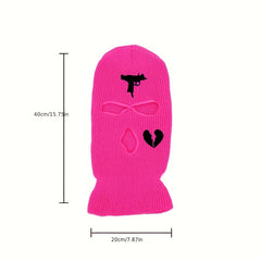 3 Holes Winter Balaclava Mask Full Face Knitted Hat Cap Hip Hop Beanie