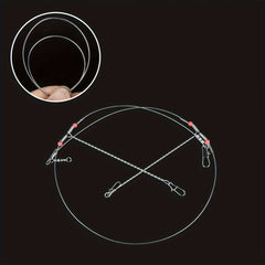 10pcs Steel Wire Swivel Snap Fishing Leader