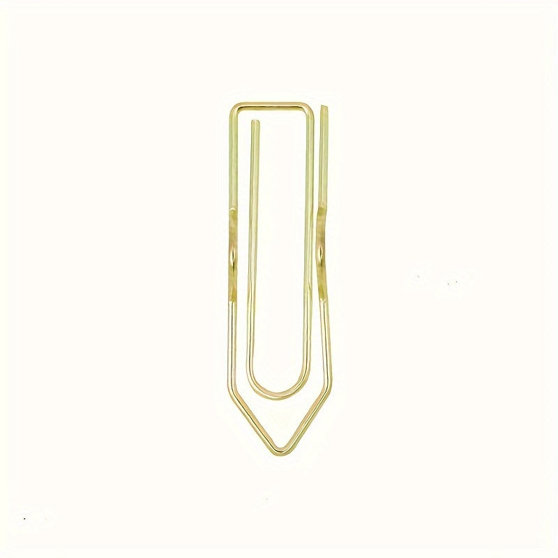 5pcs Metal Pen Clip Multifunctional Paper Clip Stationery Tool