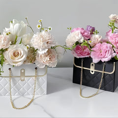 2pcs Rectangular Floral Packaging Box for Weddings and Parties