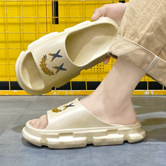 Men's Soft Sole Cloud Slides Non Slip Platform Comfort Beach Summer