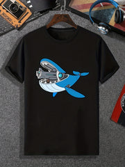 Mechanical Whale Men's T-shirt Active Breathable Tee