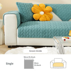 Sherpa Sofa Slipcover Non Slip Pet Friendly Furniture Protector