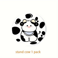 Cartoon Cow Coaster Car Cup Holder Anti Slip Coasters Heat Insulation Pad