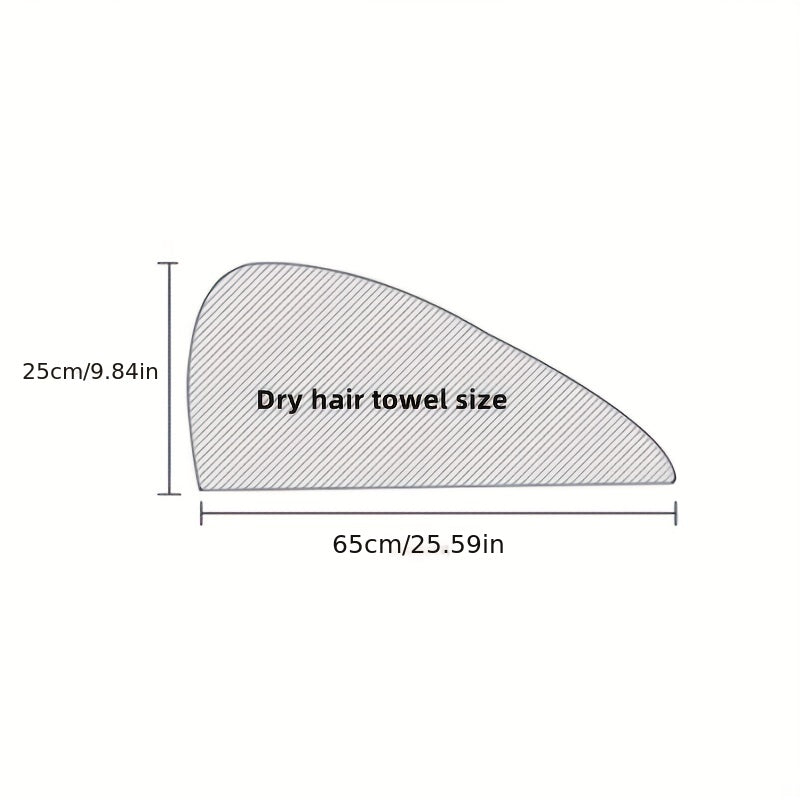 Women's Hair Towel Cap Quick Drying Absorbent Hair Wrap Soft Bathroom Supplies