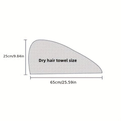 Women's Hair Towel Cap Quick Drying Absorbent Hair Wrap Soft Bathroom Supplies