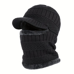 Winter Knitted Balaclava Beanie Hat Warm Ski Mask Windproof Hood Fleece Headwear