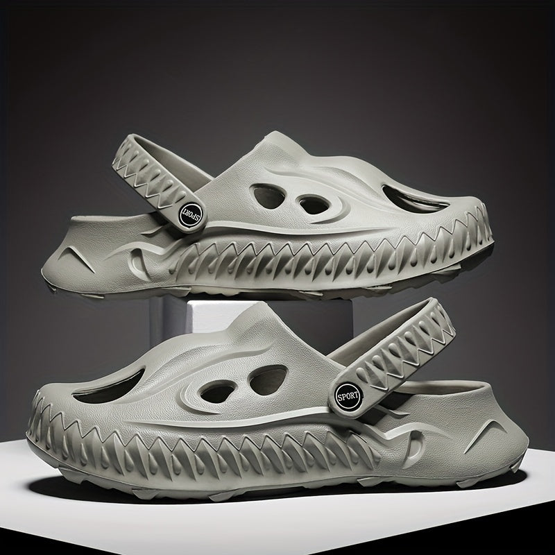 Men's Novel Build Clogs Slip-on Sandals Soft Sole Walking Shoes