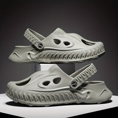 Men's Novel Build Clogs Slip-on Sandals Soft Sole Walking Shoes