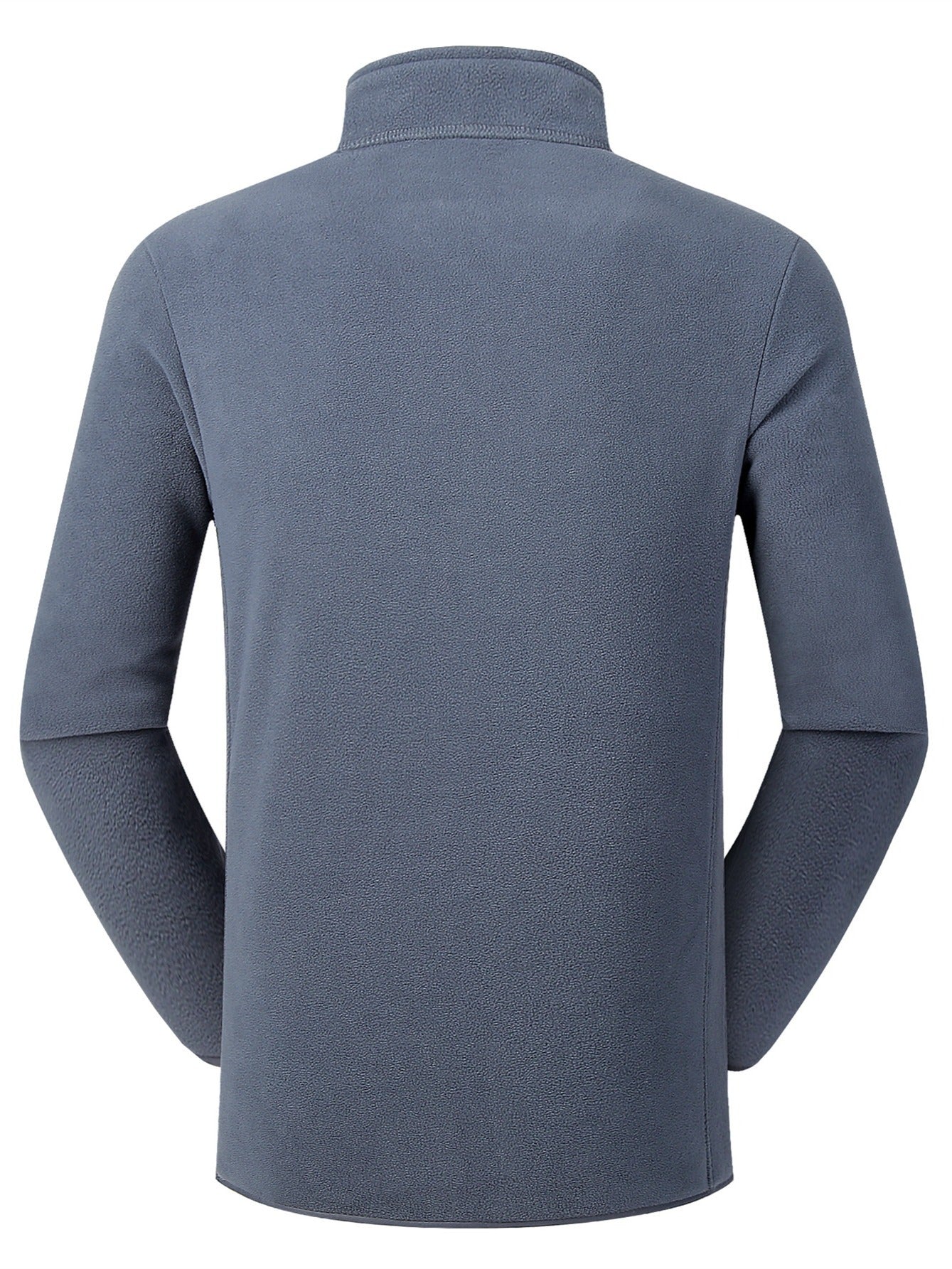 Men's Grey Casual Stand Collar Jacket