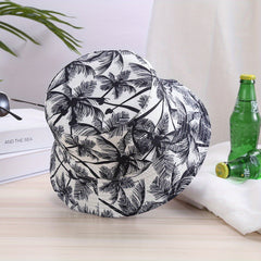 Coconut Tree Print Bucket Hat Unisex Sun Hat