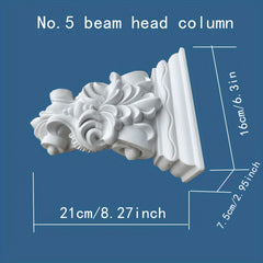 PU Beam Support Villa Exterior Wall Elephant Trunk Curved Arch Column Decoration