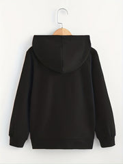 LOS ANGELES Letter Print Boys Hooded Sweatshirt for Kids