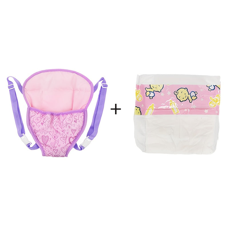 Baby Doll Backpack with Straps for 30-18 Inch Dolls