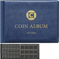 312 Pockets Coins Collecting Album Display Organizer Case