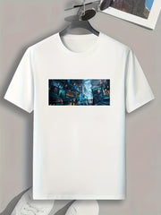 Night Street Pattern Men's Graphic T-Shirt
