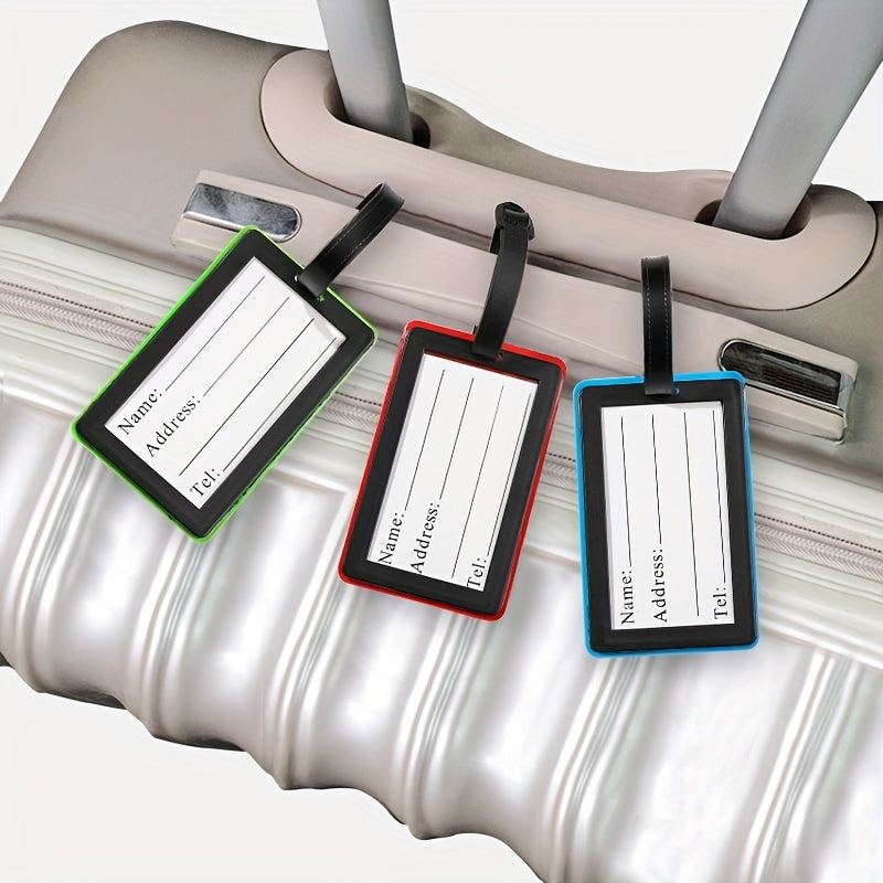 Vintage Silicone Luggage Tag Lightweight Durable Travel Accessory