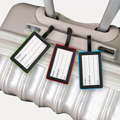 Vintage Silicone Luggage Tag Lightweight Durable Travel Accessory