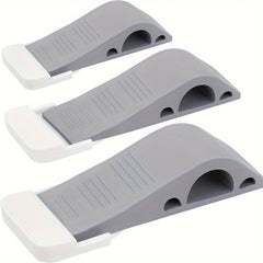 Rubber Door Wedges for Carpets & Hardwood Floors, Pack of 4